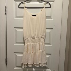 Elegant Cream Mini Dress